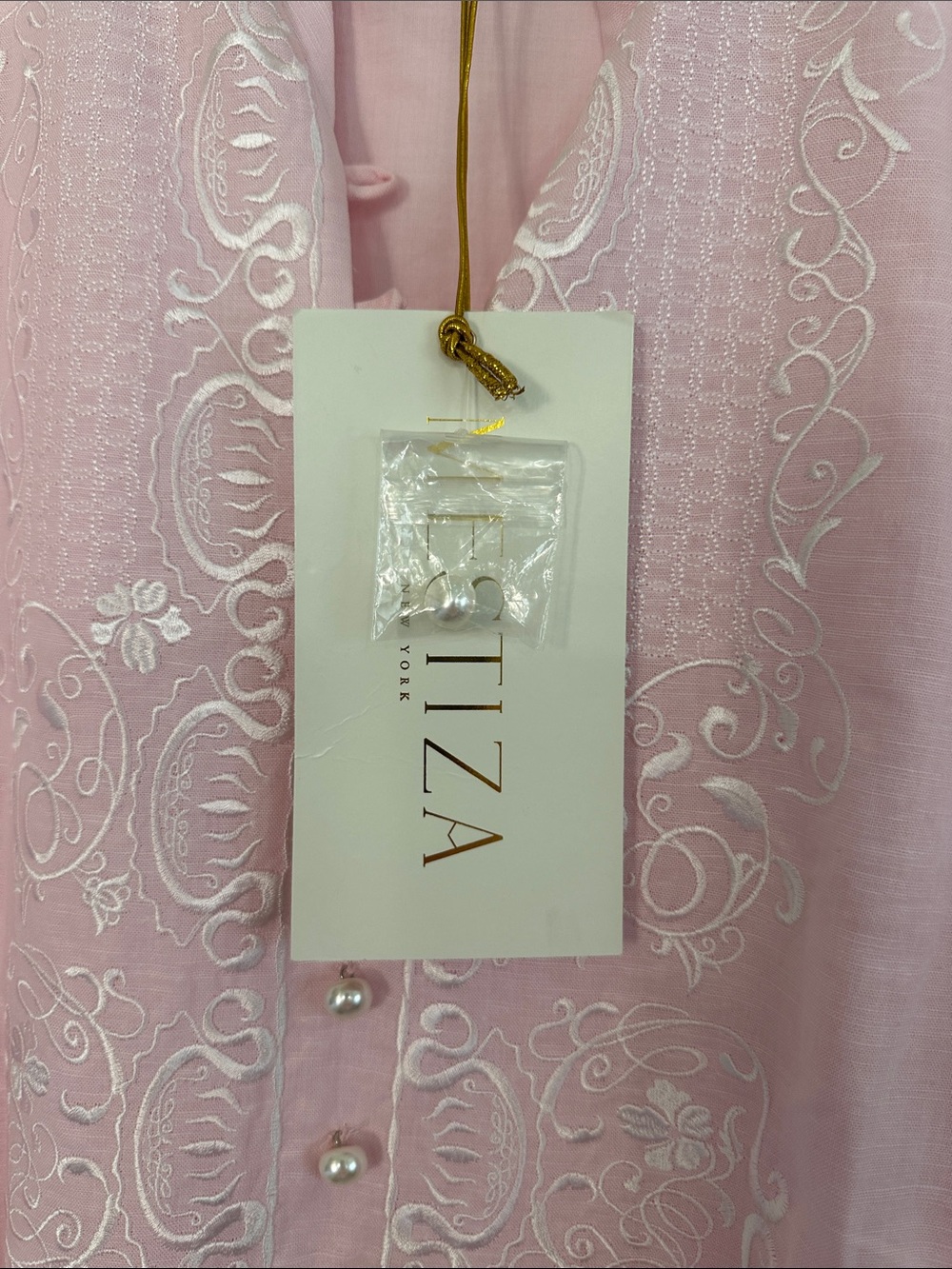 NWT MESTIZA NEW YORK Elliana Barong Midi Dress - Picture 12 of 13